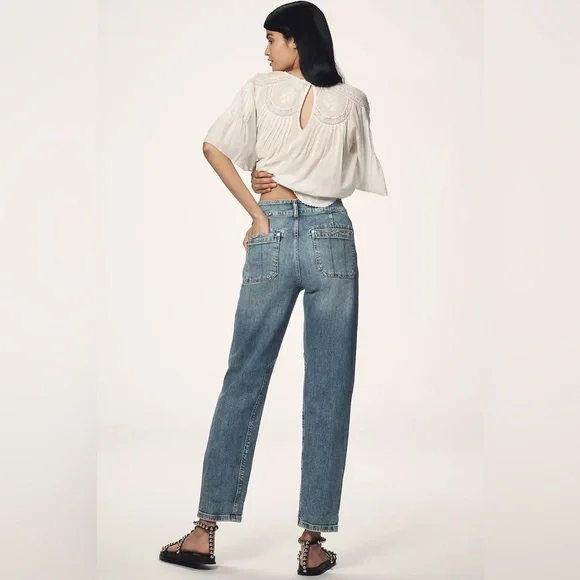 Anthropologie The Wanderer Mid-Rise Relaxed Jeans by Pilcro - Picture 3 of 8
